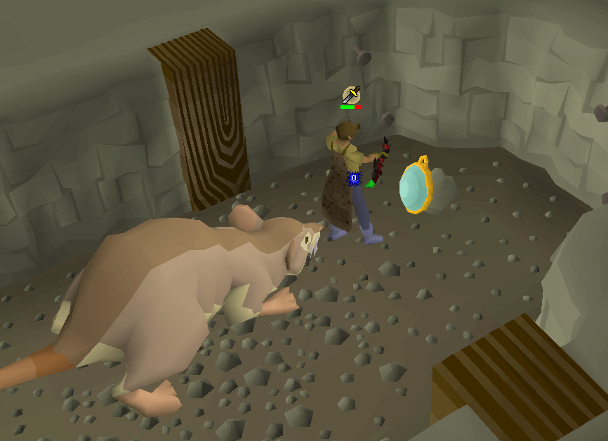 Entering the mouse hole in the Witch's House