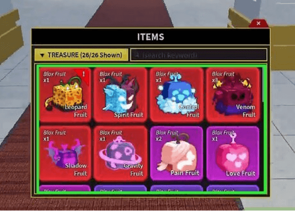Blox Fruits fruit tier ranking chart image