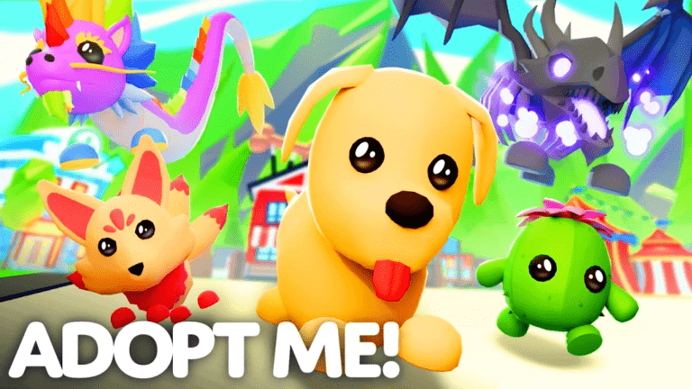 Изображение витрины самых редких питомцев Adopt Me