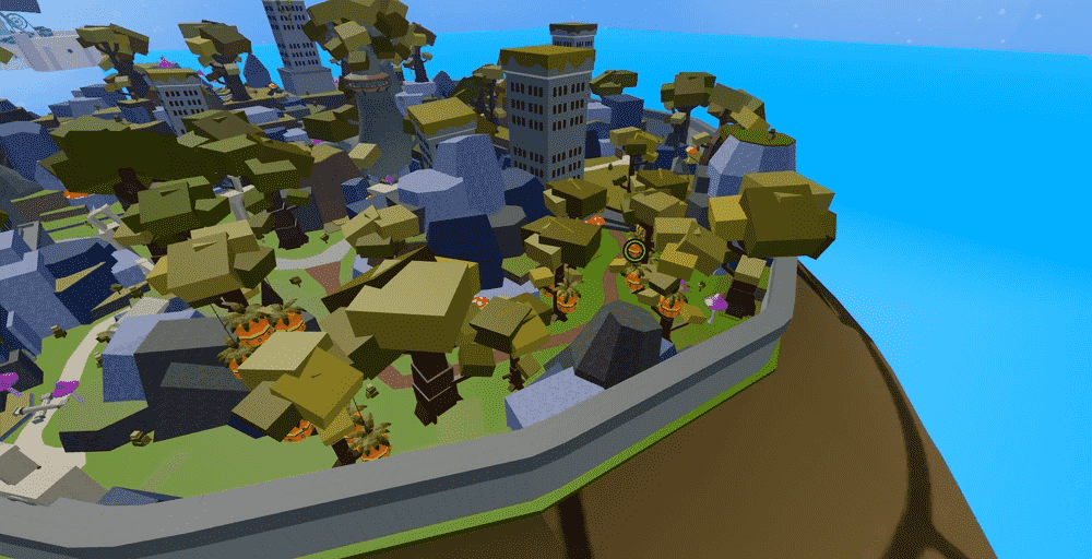 Torch near Jungle Pirates and pink mushrooms