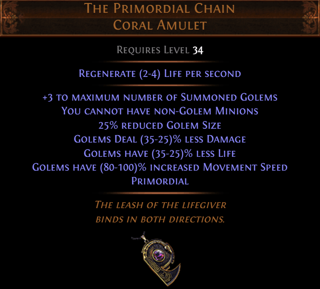 The Primordial Chain