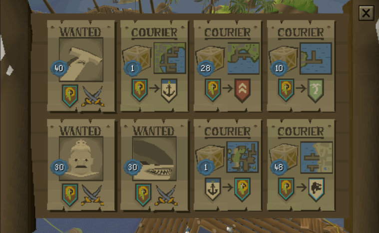 OSRS Sailing cargo tasks mid levels