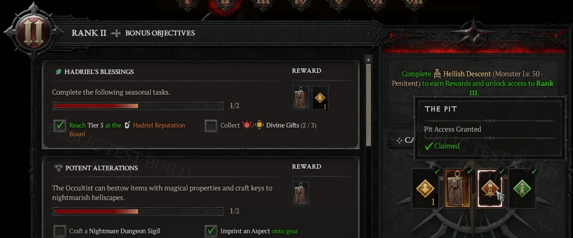 The Pit Unlock Season Rank