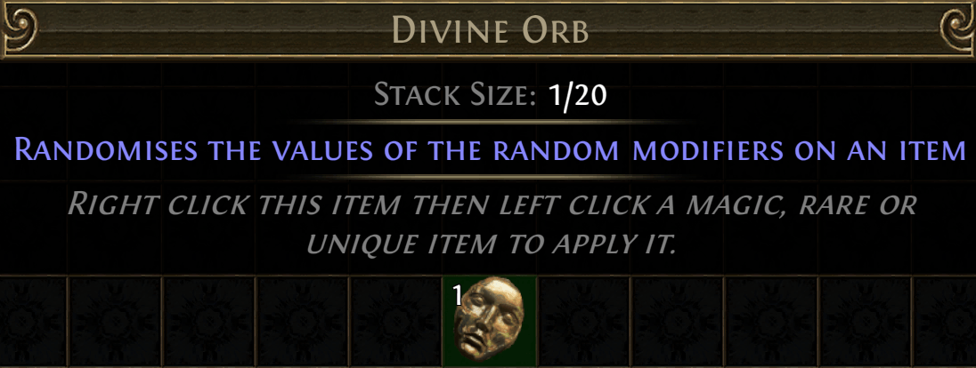 Path of Exile Divine Orb Economics