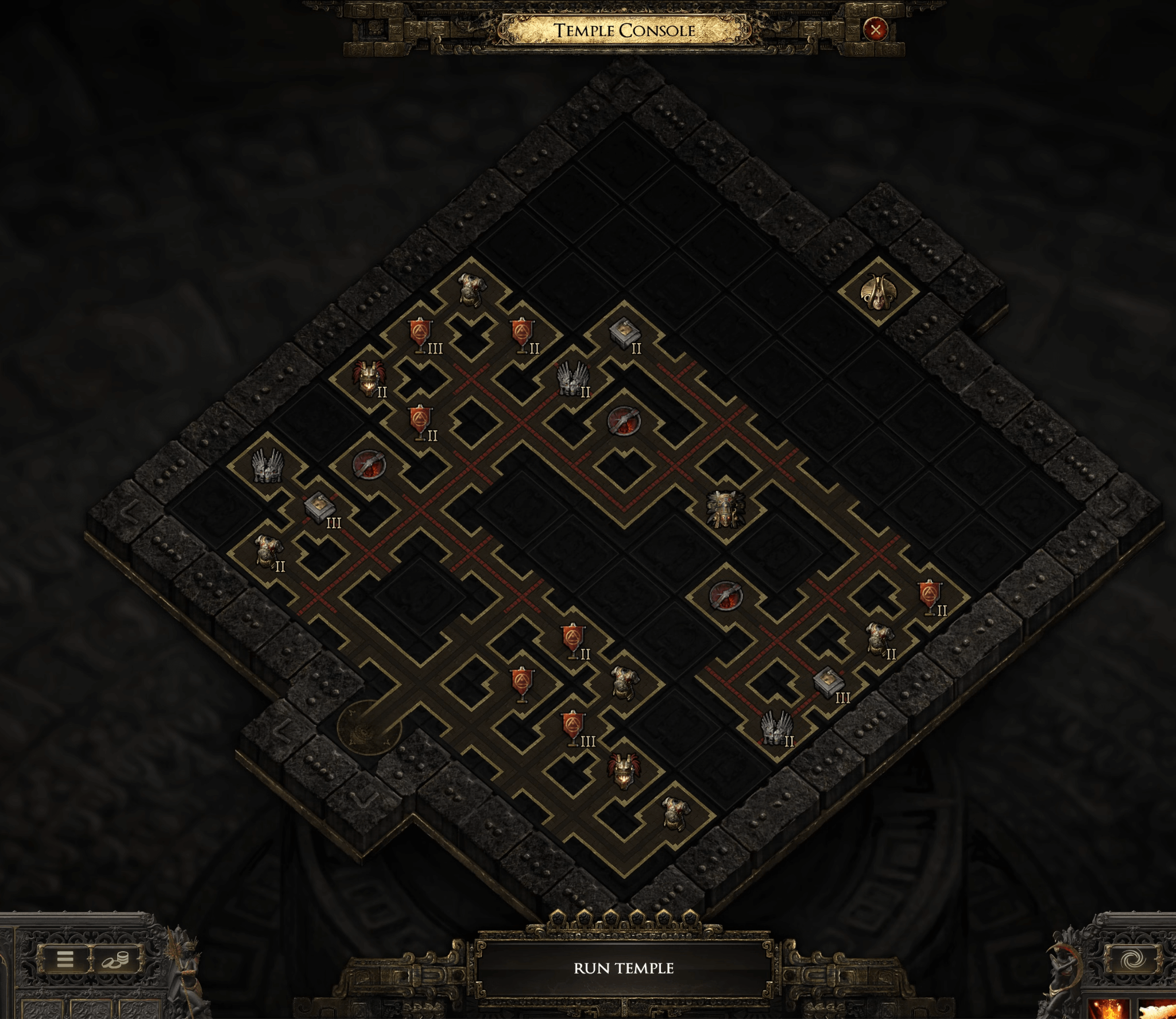 Temple Building Interface in Path of Exile 2