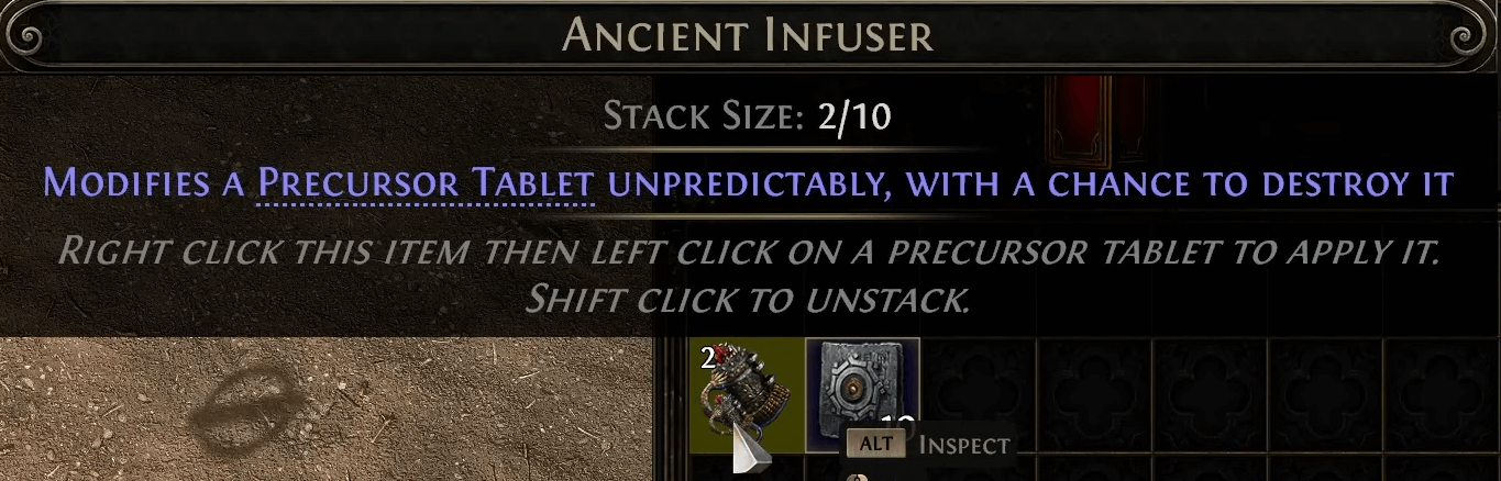 PoE 2 Ancient Infuser item preview