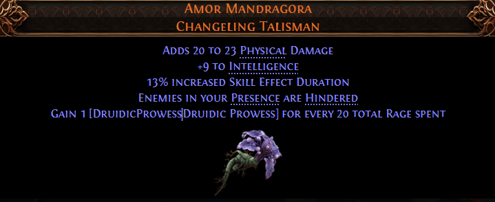 Amor Mandragora Talisman
