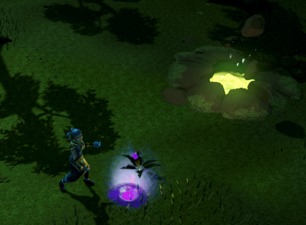 Harvesting pale energy near Draynor Village