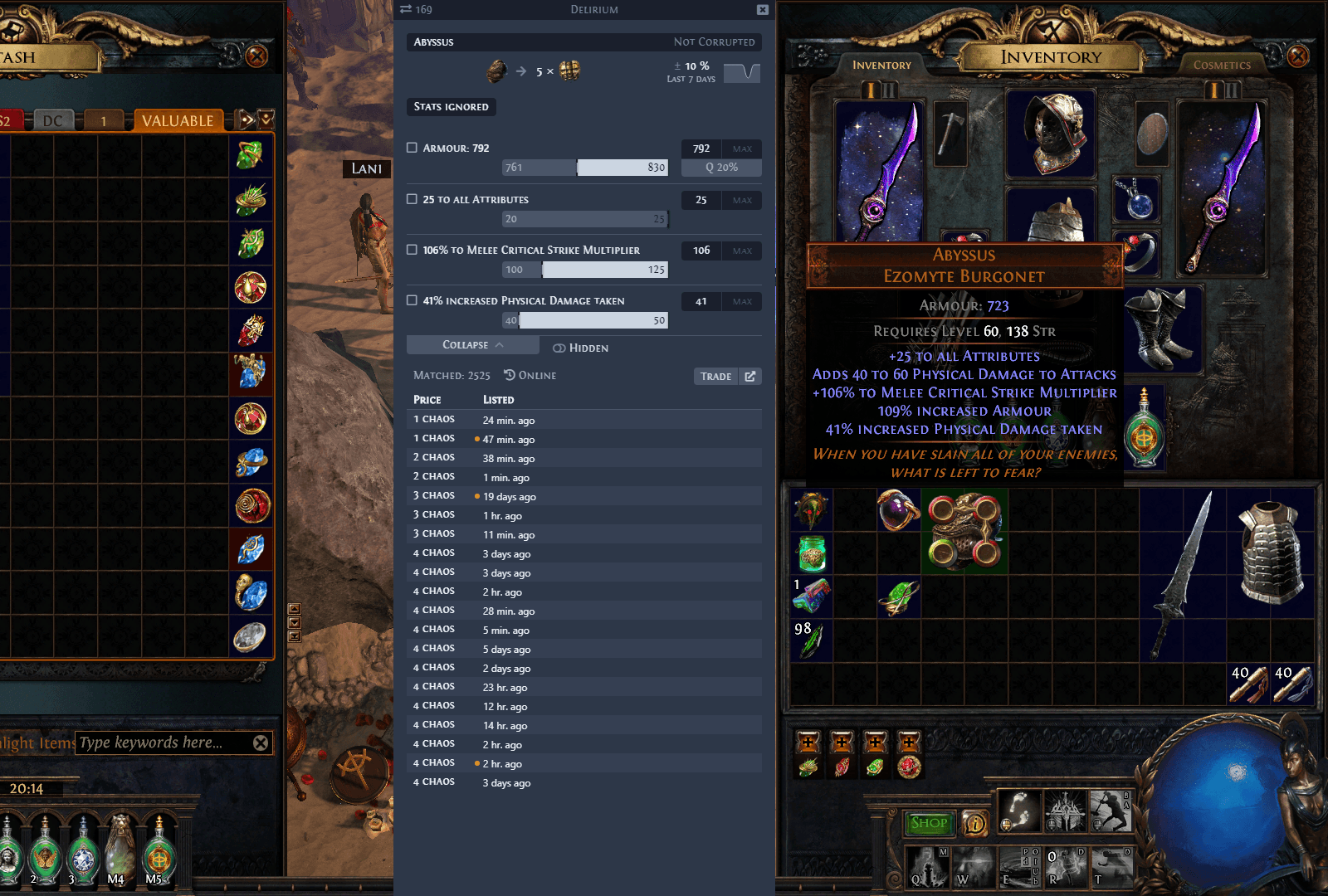 Awakened PoE Trade Item Price Check Interface