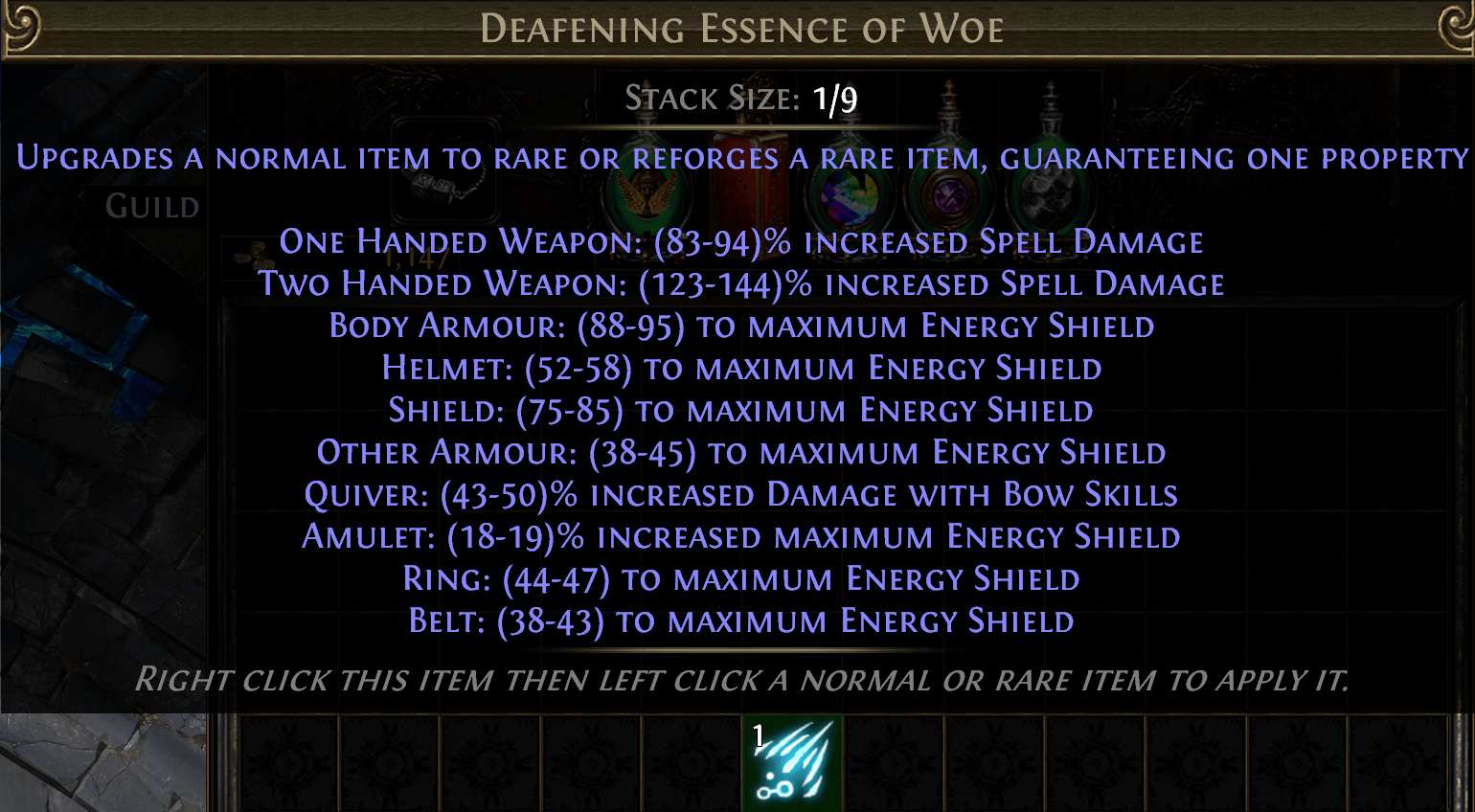Essences Path of Exile guaranteed modifier crafting