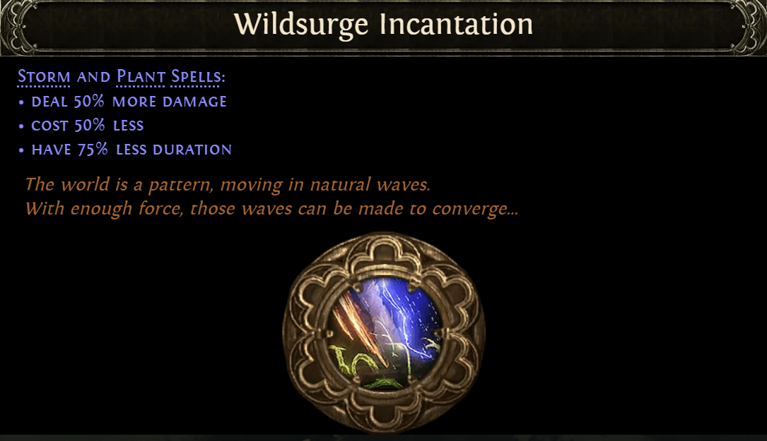 Wildsurge Incantation Keystone Passive