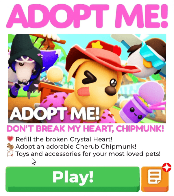 Adopt Me Valentine’s Event 2026 Crystal Heart area