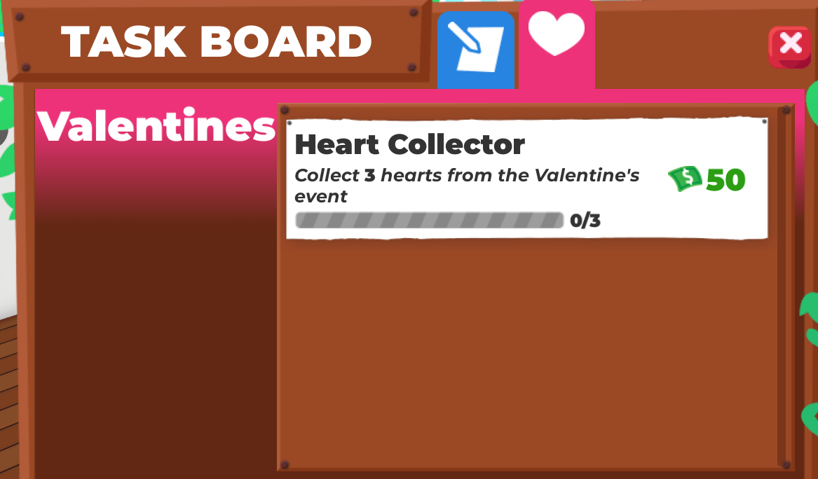Crystal Heart fragments mini-game in Adopt Me Valentine's Event 2026