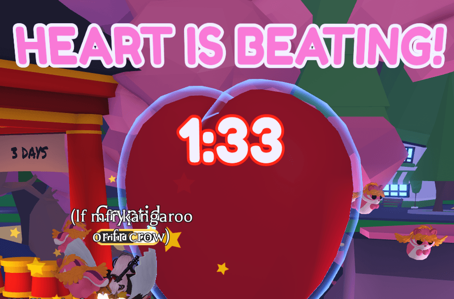 Crystal Heart active state rewards in Adopt Me Valentine's Event 2026