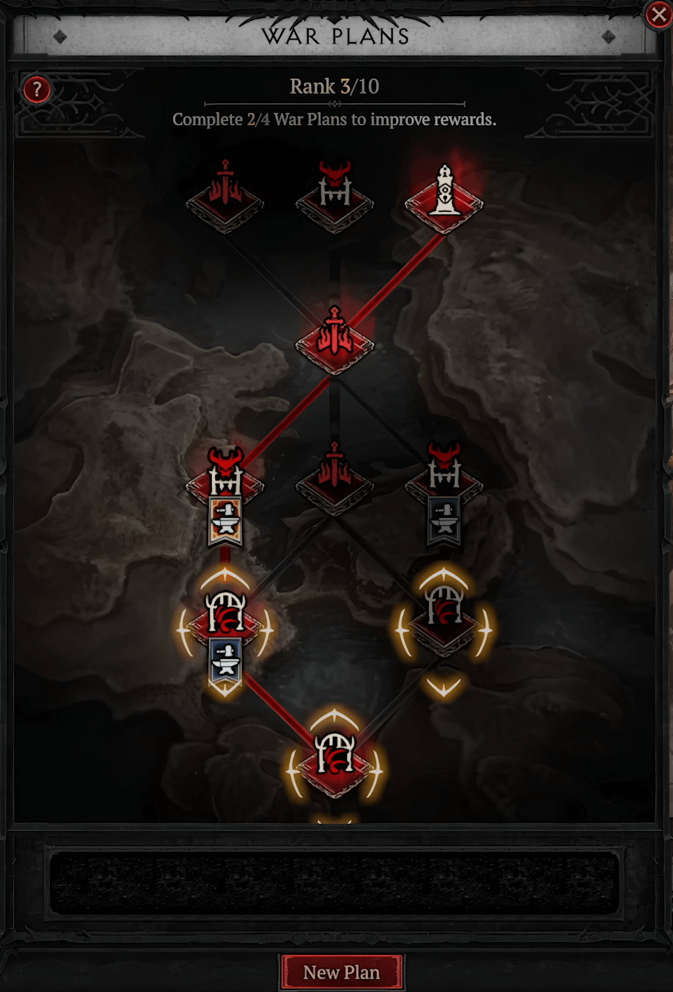 Diablo 4 Lord of Hatred War Plans Activity Tree