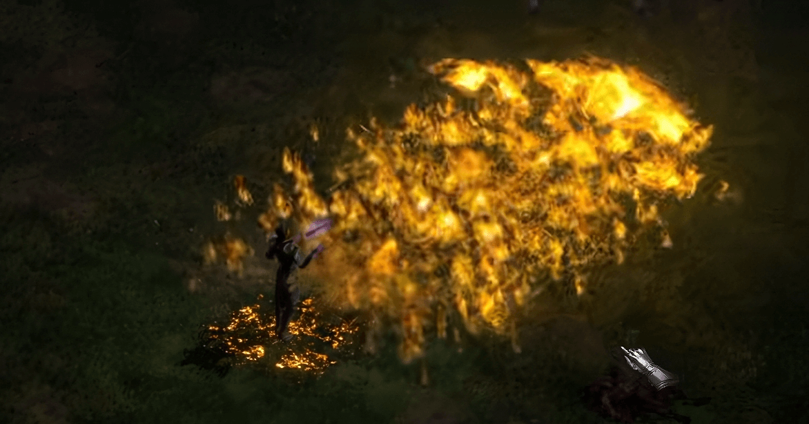 Flame Wave skill in D2R