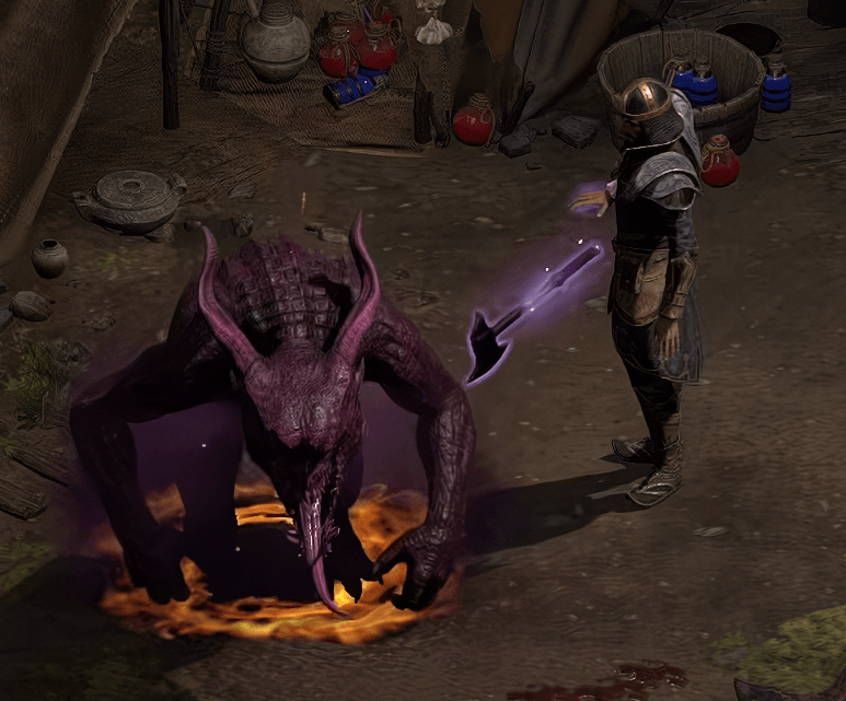Summon Tainted skill in D2R