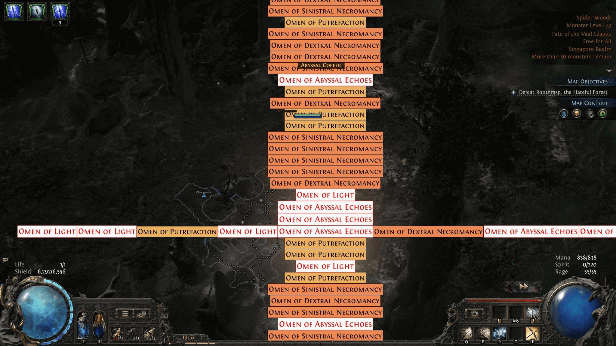 PoE 2 Omens drop screenshot before Patch 0.4.0e Hotfix 2