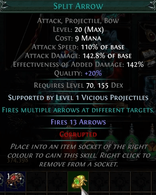 Coin of Skill effect example