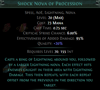 Shock Nova of Procession
