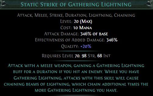 Static Strike of Gathering Lightning