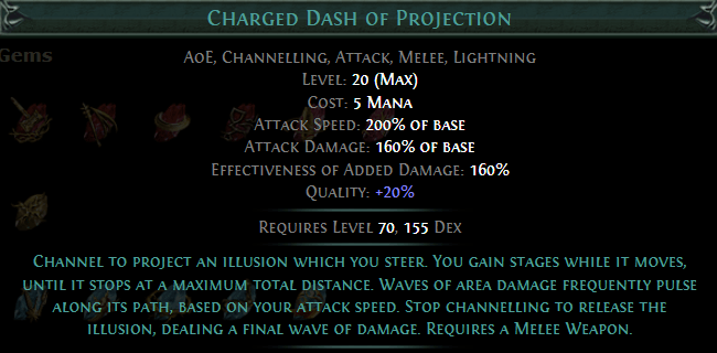 Charged Dash of Projection