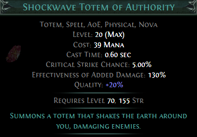 Shockwave Totem of Authority