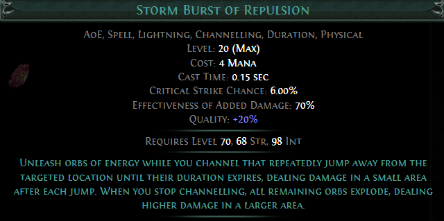 Storm Burst of Repulsion