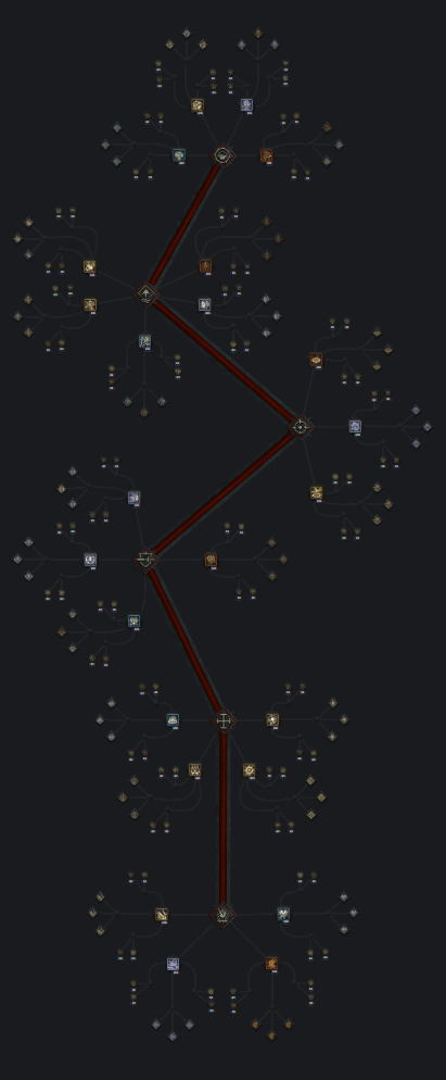 Diablo 4 Paladin skill tree showing oath-based abilities and holy combat upgrades