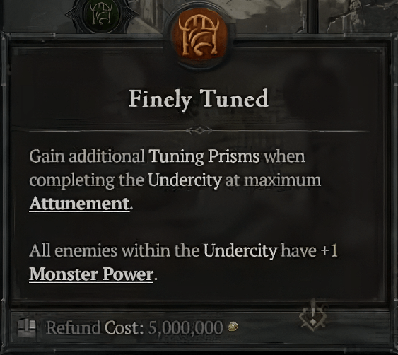 Finely Tuned node