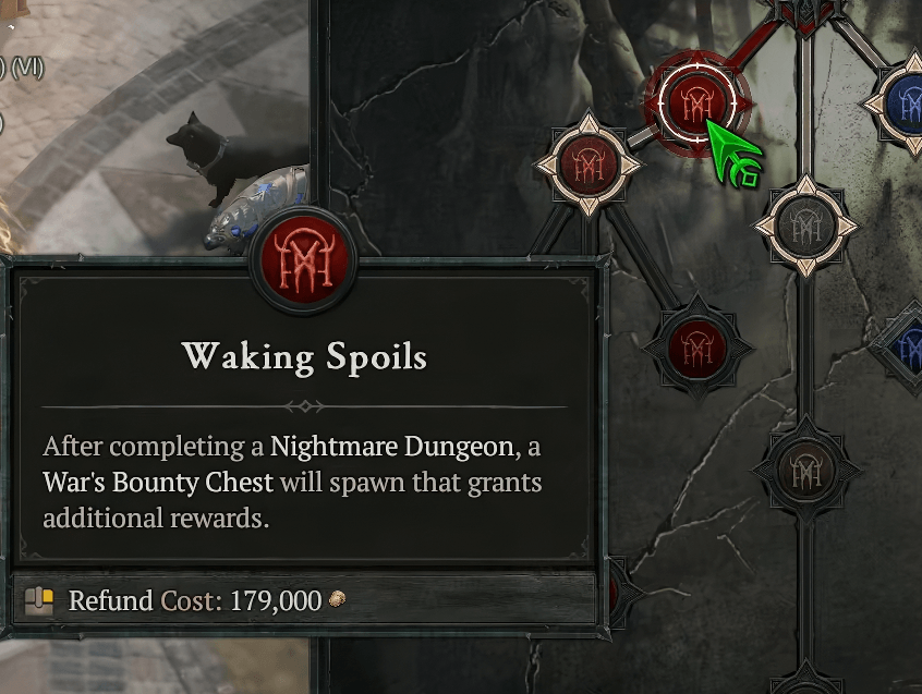 Waking Spoils node