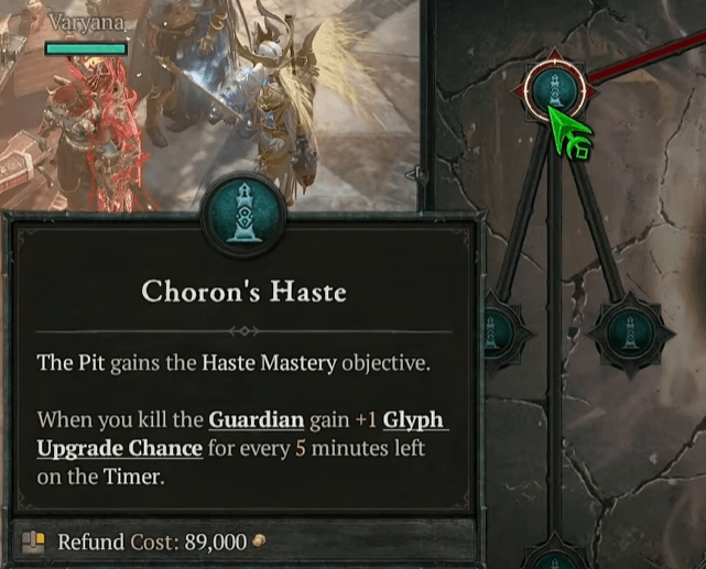 Choron’s Haste node