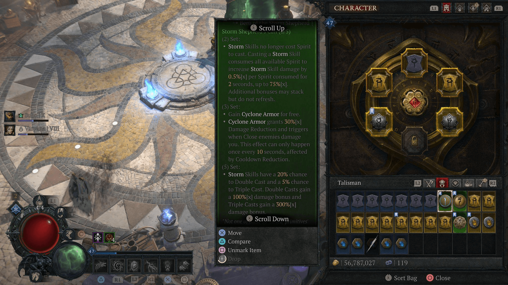 Class specific set charm bonuses