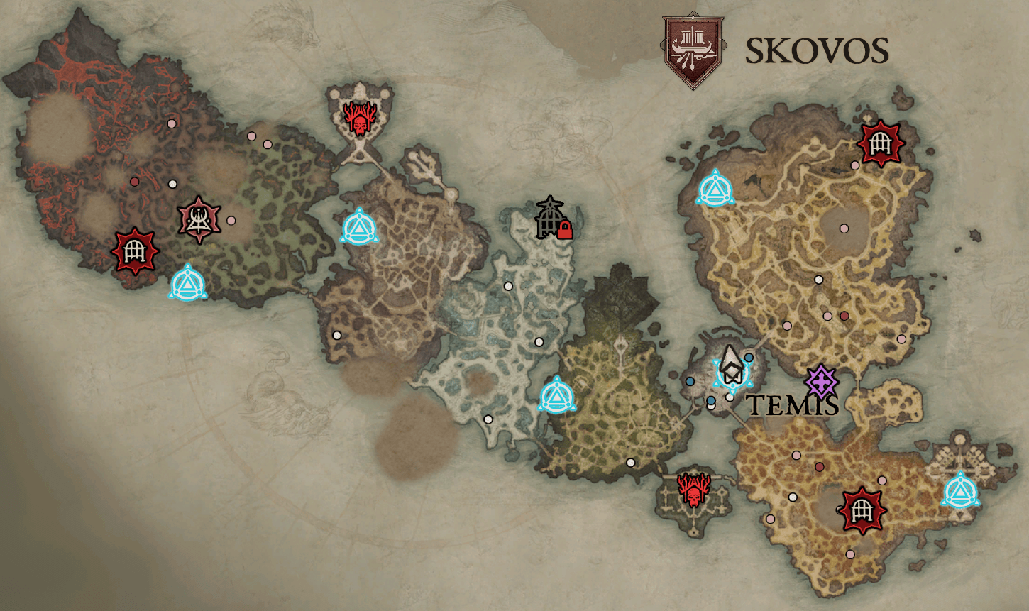 Diablo 4 Lord of Hatred Skovos region overview