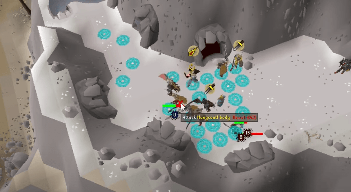 Runic symbols mechanic Hueycoatl