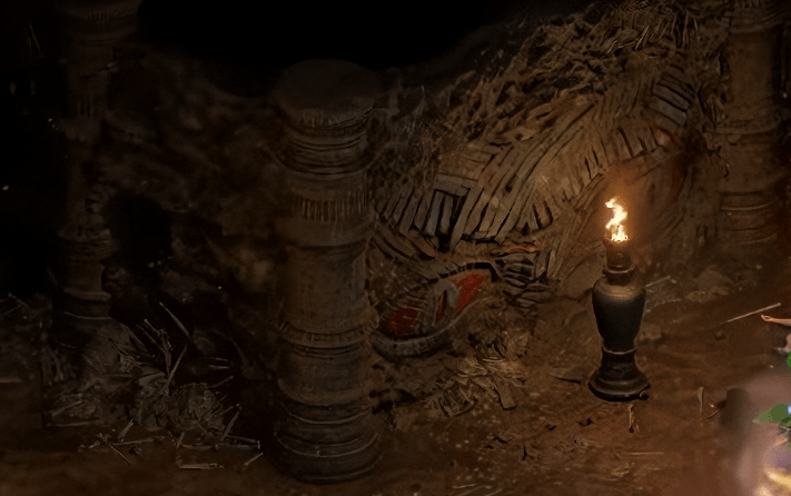 Red eyes clue in Halls of Pain