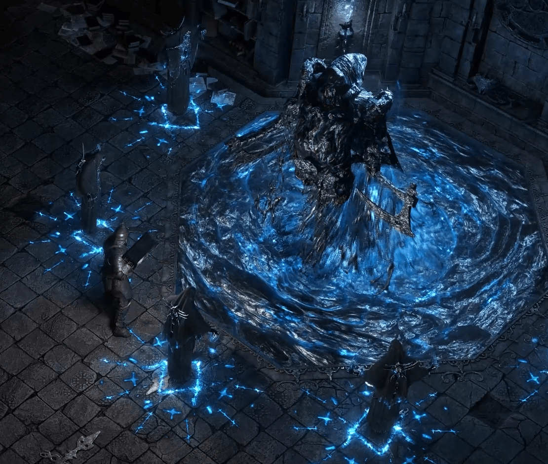 Medved boss encounter in PoE 2