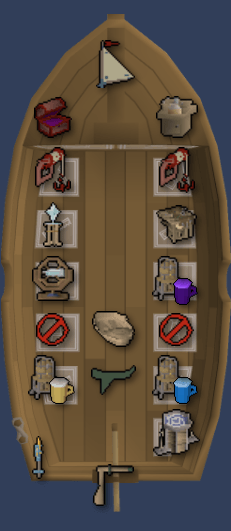 Salvaging ship layout setup