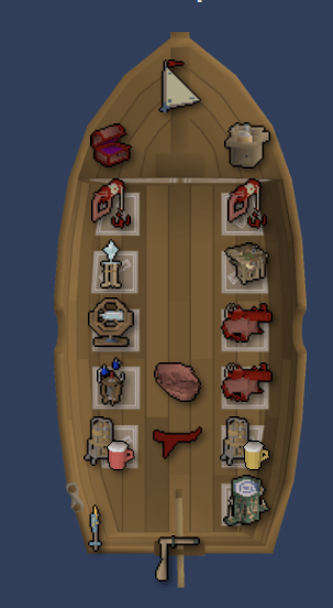 Hybrid combat salvaging ship layout