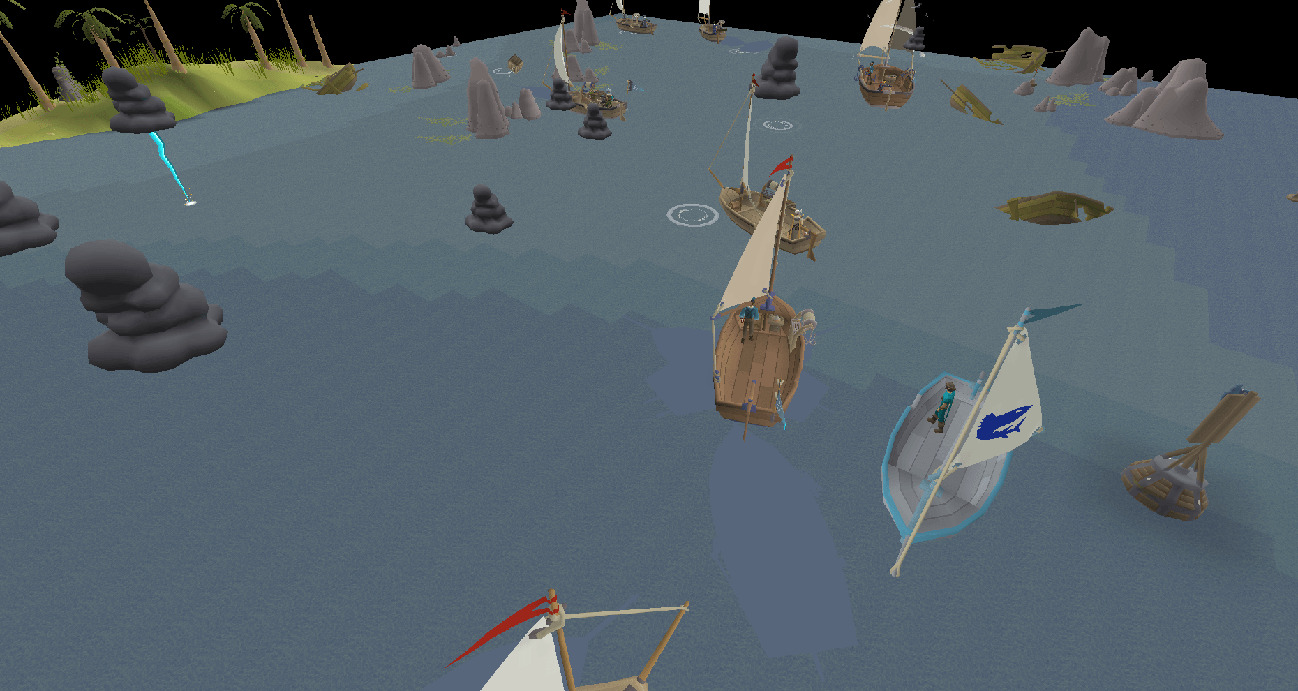 Sailing training route overview