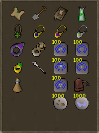 Easy clue gear setup