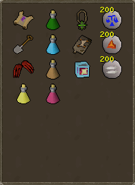 Hard clue gear setup