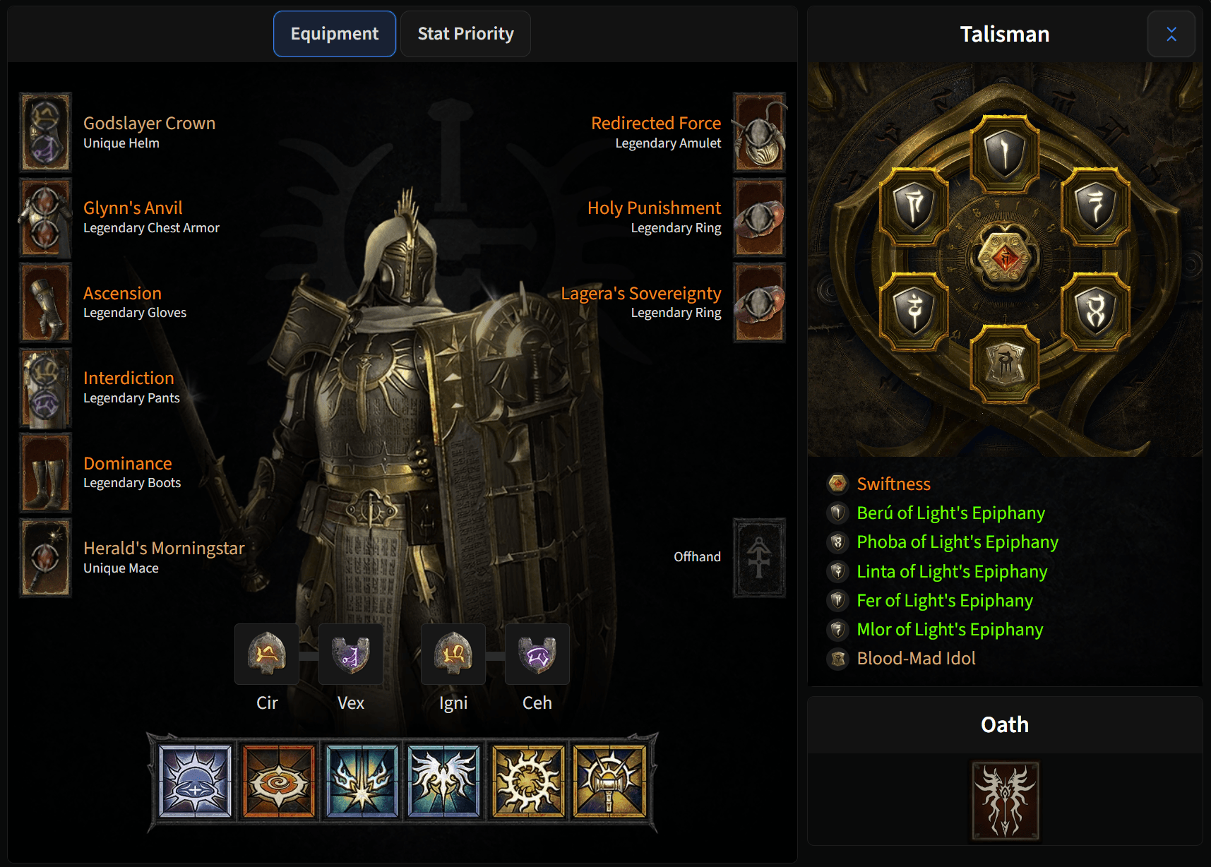Blessed Hammer Paladin build
