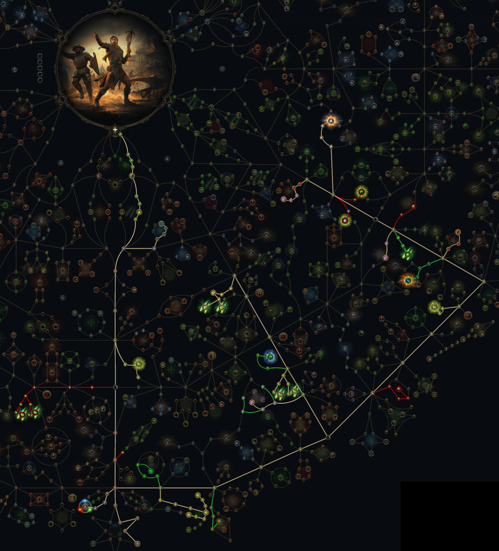 Galvanic Shards Tactician starter build passive tree