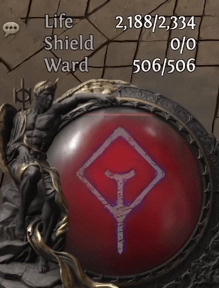 PoE 2 Runic Ward UI