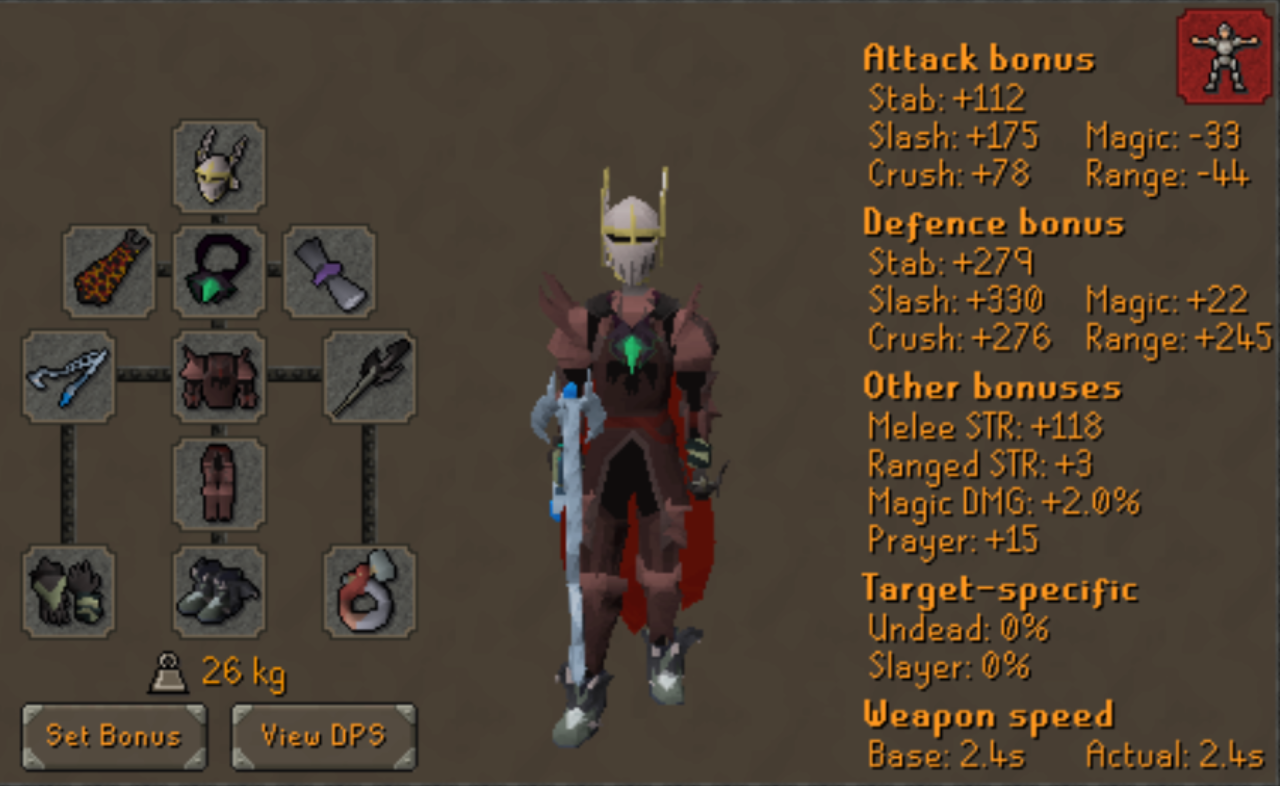 OSRS Lord Drakan gear setup