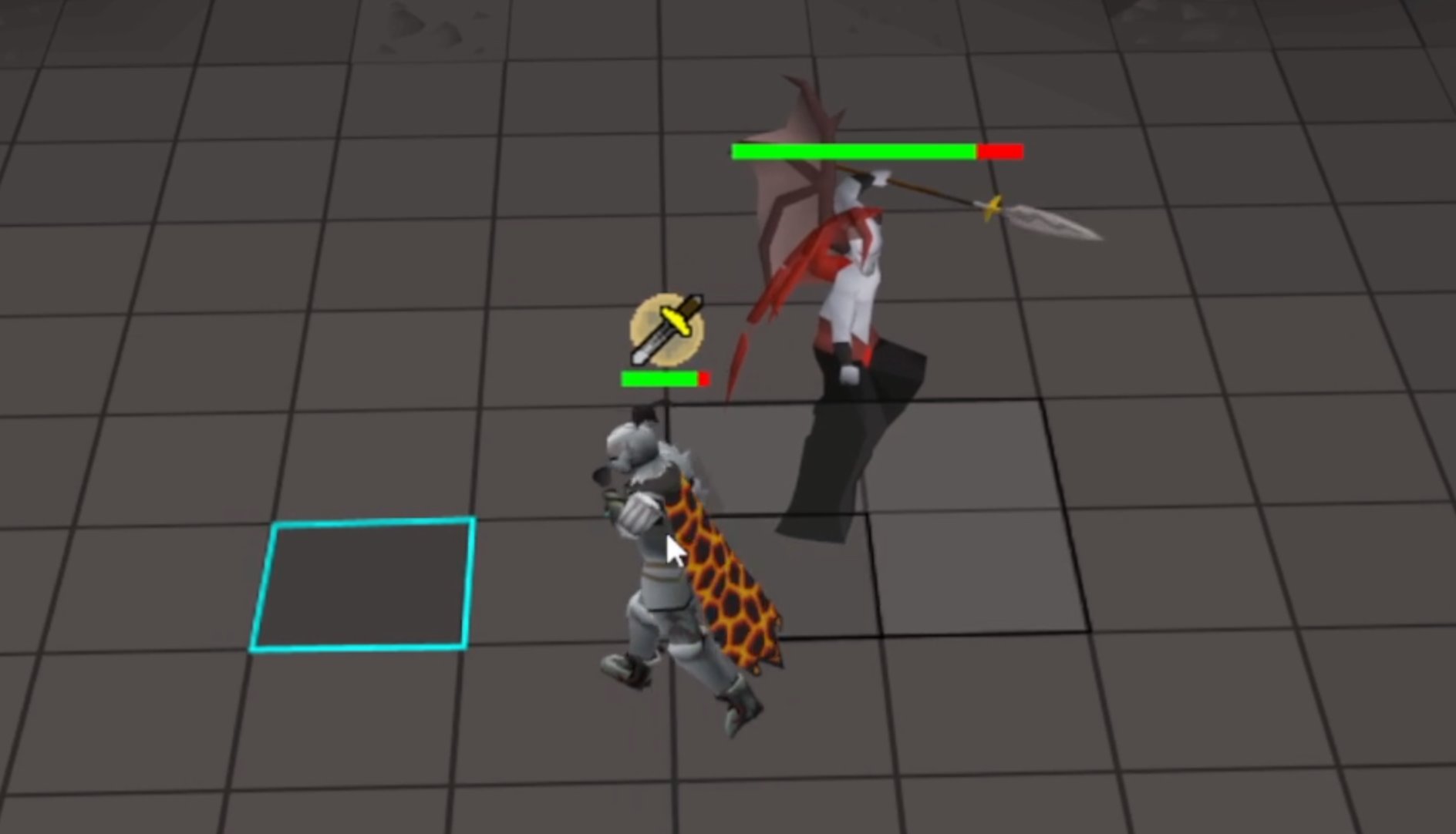 OSRS Lord Drakan front back swing