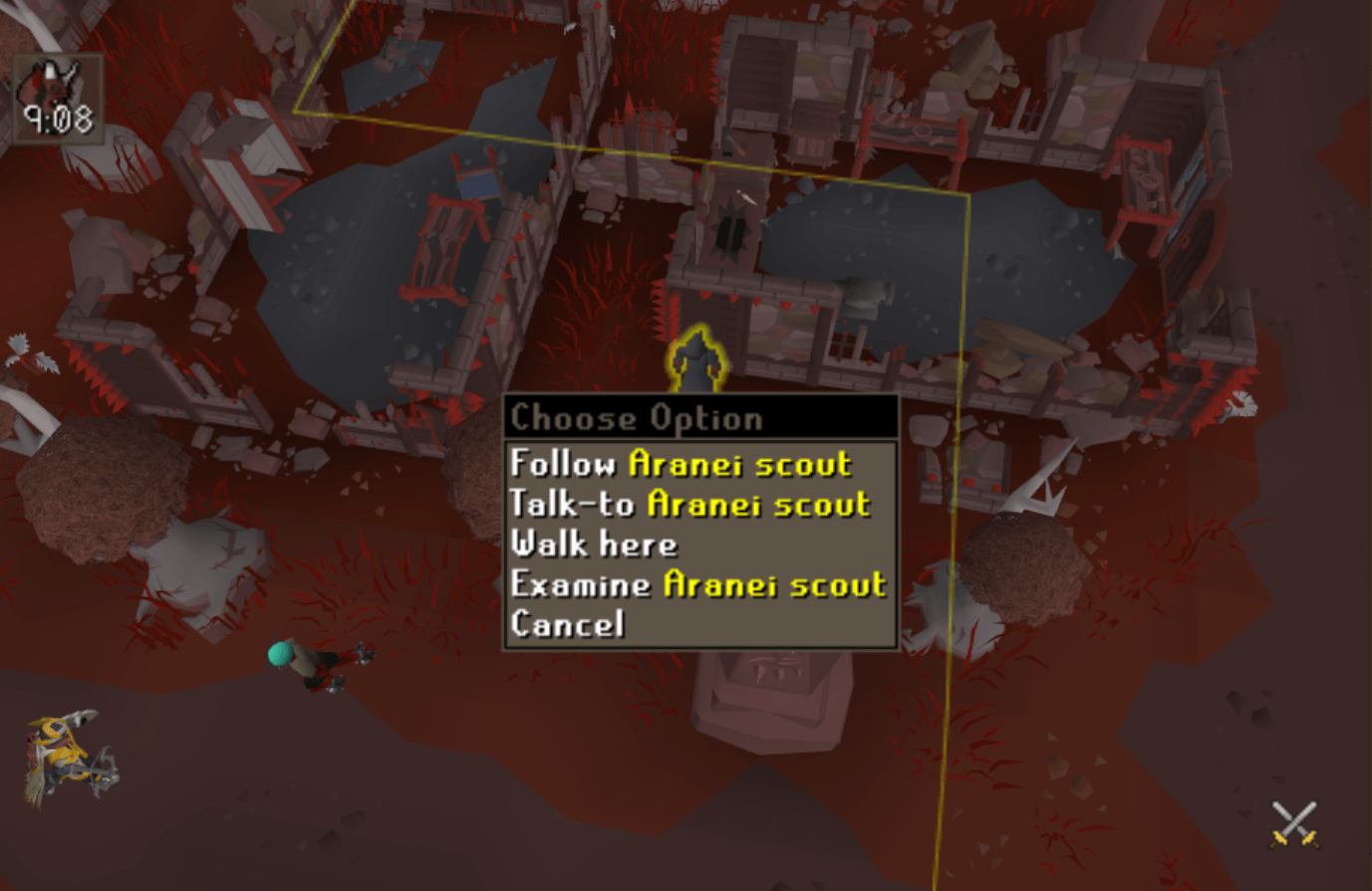 OSRS Maggot King Aranei scout route