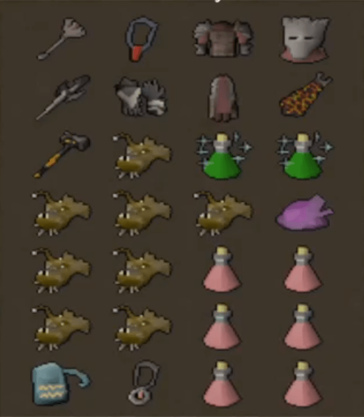 OSRS Maggot King inventory setup