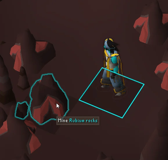 OSRS Rubium rocks in the Charred Dungeon